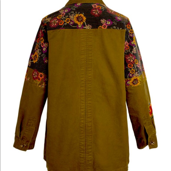 NWT Johnny Was Patch Military Jacket - Picture 3 of 10